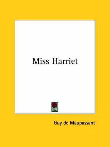 Cover image for Miss Harriet