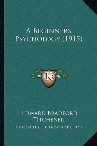 Cover image for A Beginners Psychology (1915)