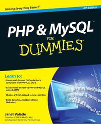 Cover image for PHP and MySQL For Dummies