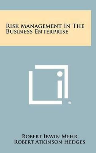 Cover image for Risk Management in the Business Enterprise