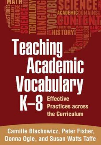 Cover image for Teaching Academic Vocabulary K-8: Effective Practices across the Curriculum