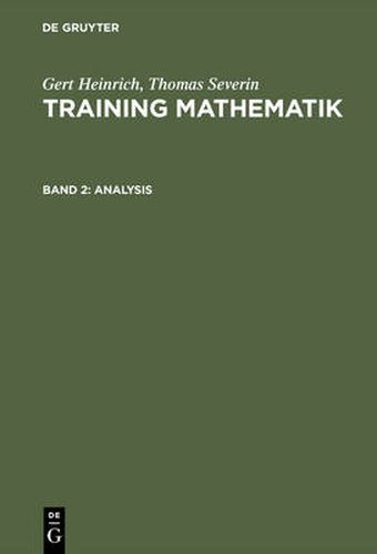 Cover image for Training Mathematik, Band 2, Analysis