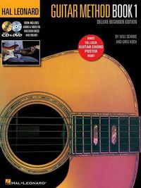 Cover image for Hal Leonard Guitar Method Book 1 Deluxe: Deluxe Beginner Edition