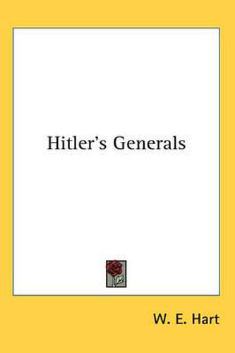 Cover image for Hitler's Generals