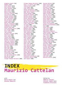 Cover image for Maurizio Cattelan: Index