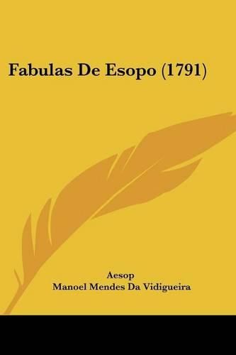 Cover image for Fabulas de Esopo (1791)