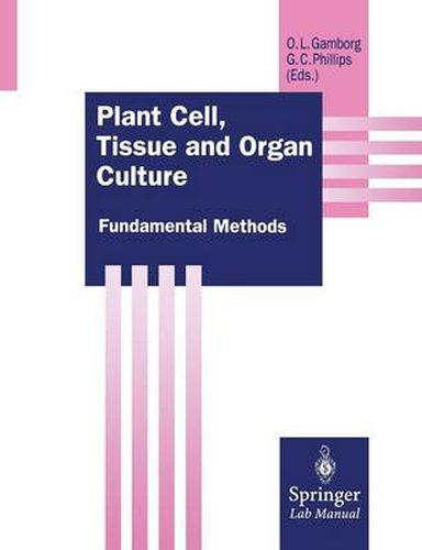 Cover image for Plant Cell, Tissue and Organ Culture: Fundamental Methods