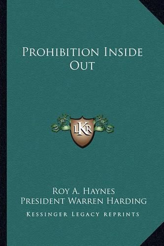 Cover image for Prohibition Inside Out