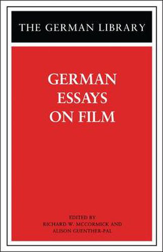 Cover image for German Essays on Film