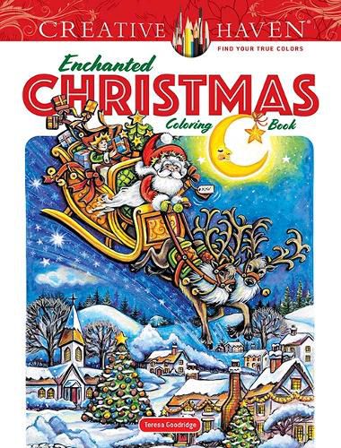 Cover image for Creative Haven Enchanted Christmas Coloring Book