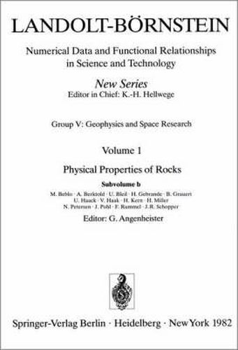 Cover image for Physical Properties of Rocks