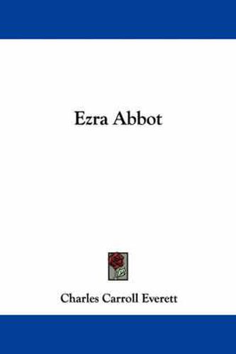 Cover image for Ezra Abbot