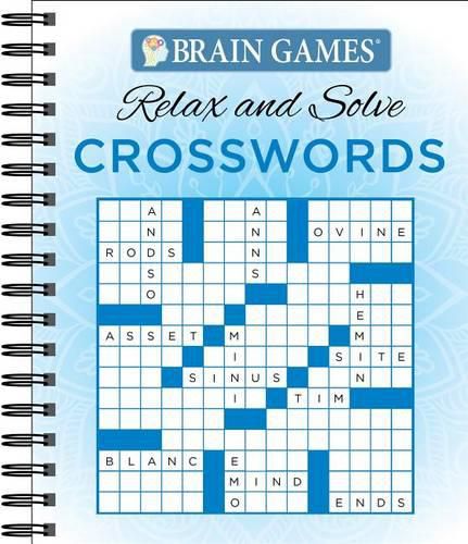 Brain Games - Relax and Solve: Crosswords (Blue)