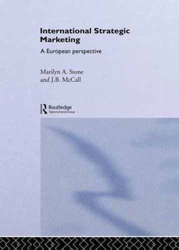 Cover image for International Strategic Marketing: A European Perspective