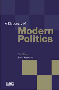Cover image for A Dictionary of Modern Politics