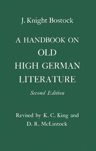 Cover image for A Handbook on Old High German Literature