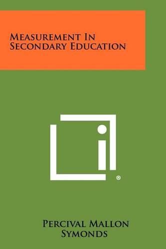 Cover image for Measurement in Secondary Education