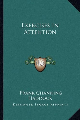 Cover image for Exercises in Attention