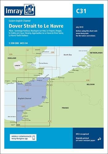 Cover image for Imray Chart C31: Dover Strait to Le Havre
