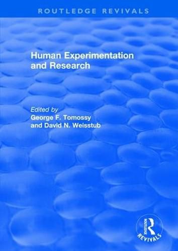 Cover image for Human Experimentation and Research