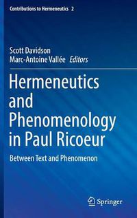 Cover image for Hermeneutics and Phenomenology in Paul Ricoeur: Between Text and Phenomenon