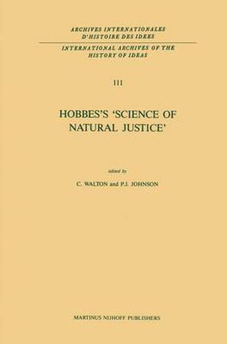 Hobbes's 'Science of Natural Justice