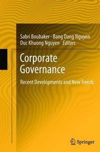 Cover image for Corporate Governance: Recent Developments and New Trends