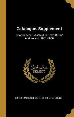 Cover image for Catalogue. Supplement