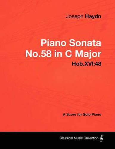 Cover image for Joseph Haydn - Piano Sonata No.58 in C Major - Hob.XVI