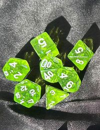 Cover image for DCC RPG Dice: Greenstone Shards