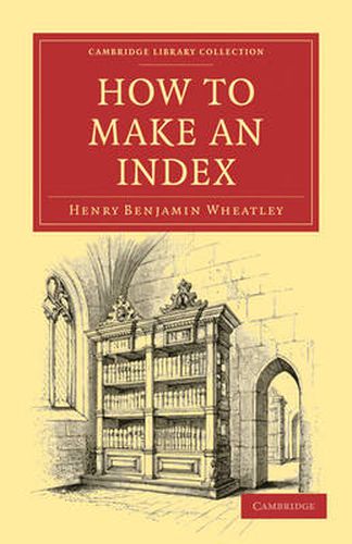 Cover image for How to Make an Index