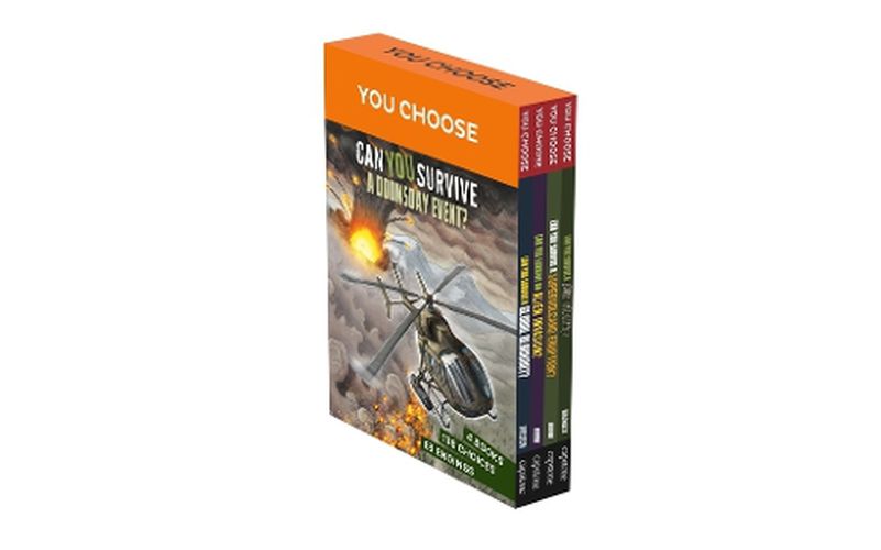 Cover image for You Choose: Can You Survive a Doomsday Event? 4-Book Boxed Set 1