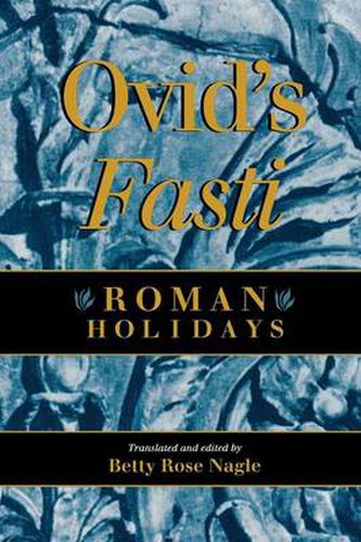 Cover image for Ovid's Fasti: Roman Holidays