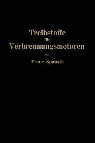 Cover image for Treibstoffe Fur Verbrennungsmotoren