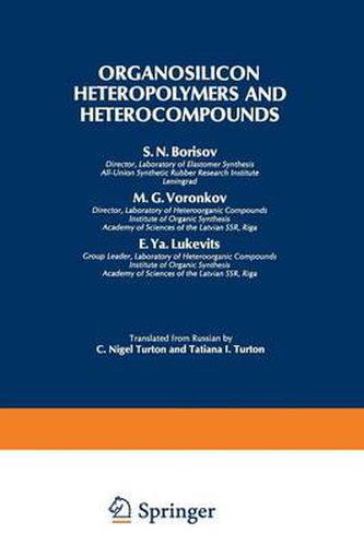 Cover image for Organosilicon Heteropolymers and Heterocompounds