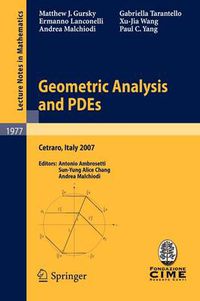 Cover image for Geometric Analysis and PDEs: Lectures given at the C.I.M.E. Summer School held in Cetraro, Italy, June 11-16, 2007