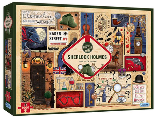 Cover image for Sherlock Holmes - Book Club 1000 Piece Jigsaw Puzzle