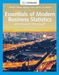 Cover image for Essentials of Modern Business Statistics with Microsoft (R) Excel (R)