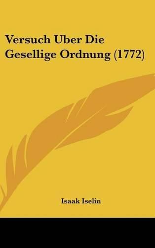 Cover image for Versuch Uber Die Gesellige Ordnung (1772)