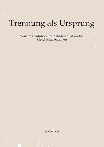 Cover image for Trennung als Ursprung