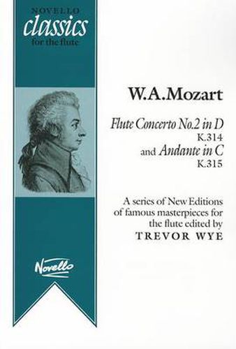 Cover image for Flute Concerto No.2 in D K314 + Andante in C K315