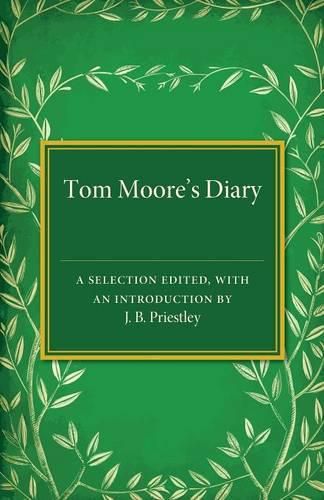 Cover image for Tom Moore's Diary: A Selection Edited, with an Introduction