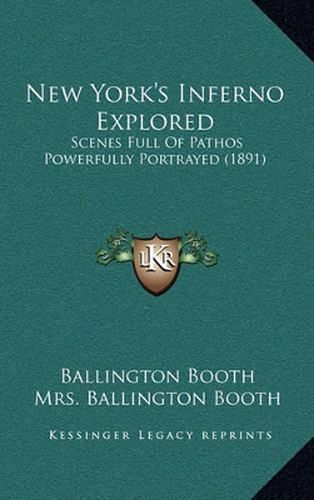 Cover image for New York's Inferno Explored: Scenes Full of Pathos Powerfully Portrayed (1891)