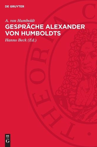 Cover image for Gespraeche Alexander Von Humboldts