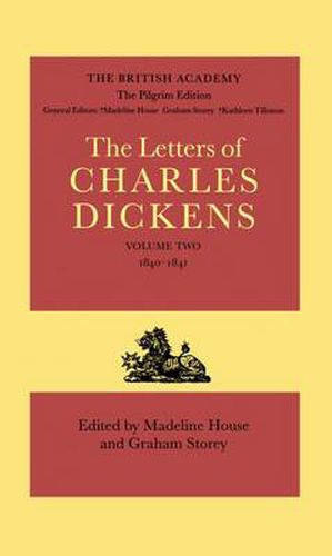 Cover image for The Pilgrim Edition of the Letters of Charles Dickens: Volume 2. 1840-1841