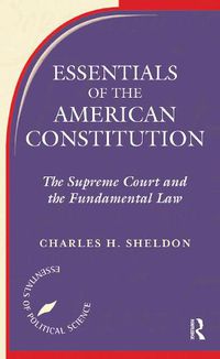 Cover image for Essentials Of The American Constitution