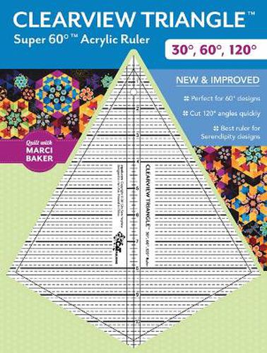 Cover image for Clearview Triangle Super 60 degrees Acrylic Ruler