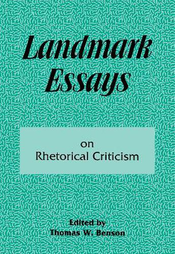 Cover image for Landmark Essays: On Rhetorical Criticism
