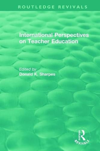 Cover image for International Perspectives on Teacher Education