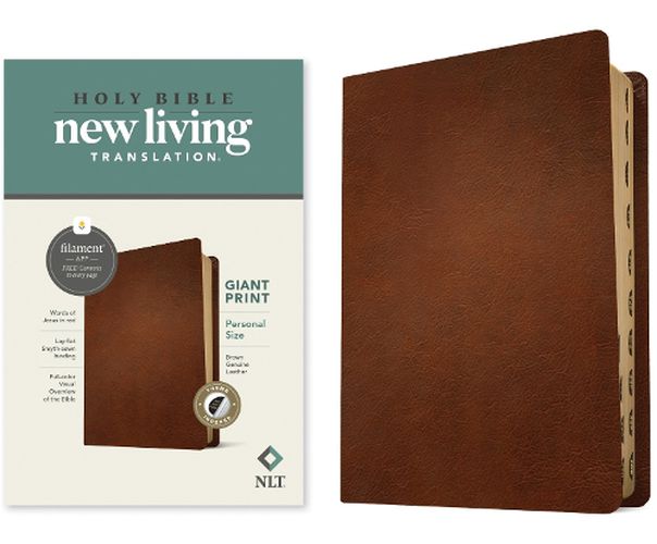 Cover image for NLT Personal Size Giant Print Bible, Filament Edition, Brown